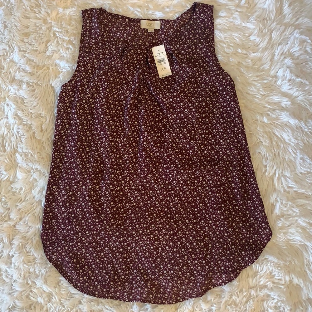 NWT LOFT tank top blouse Size XS